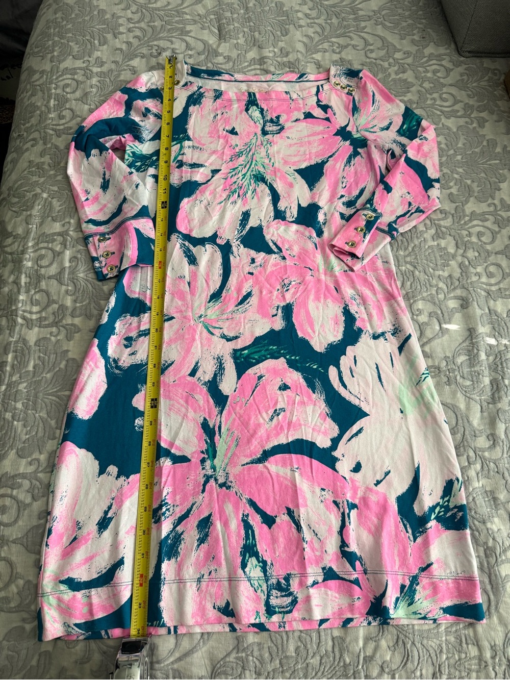 Lilly Pulitzer Pink & Blue Floral Shift Dress